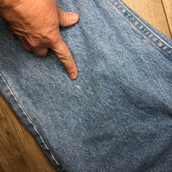 Vintage USA Lee Straight Leg Jeans Mens Size 38x30 Light Wash Blue Denim READ - Picture 9 of 9